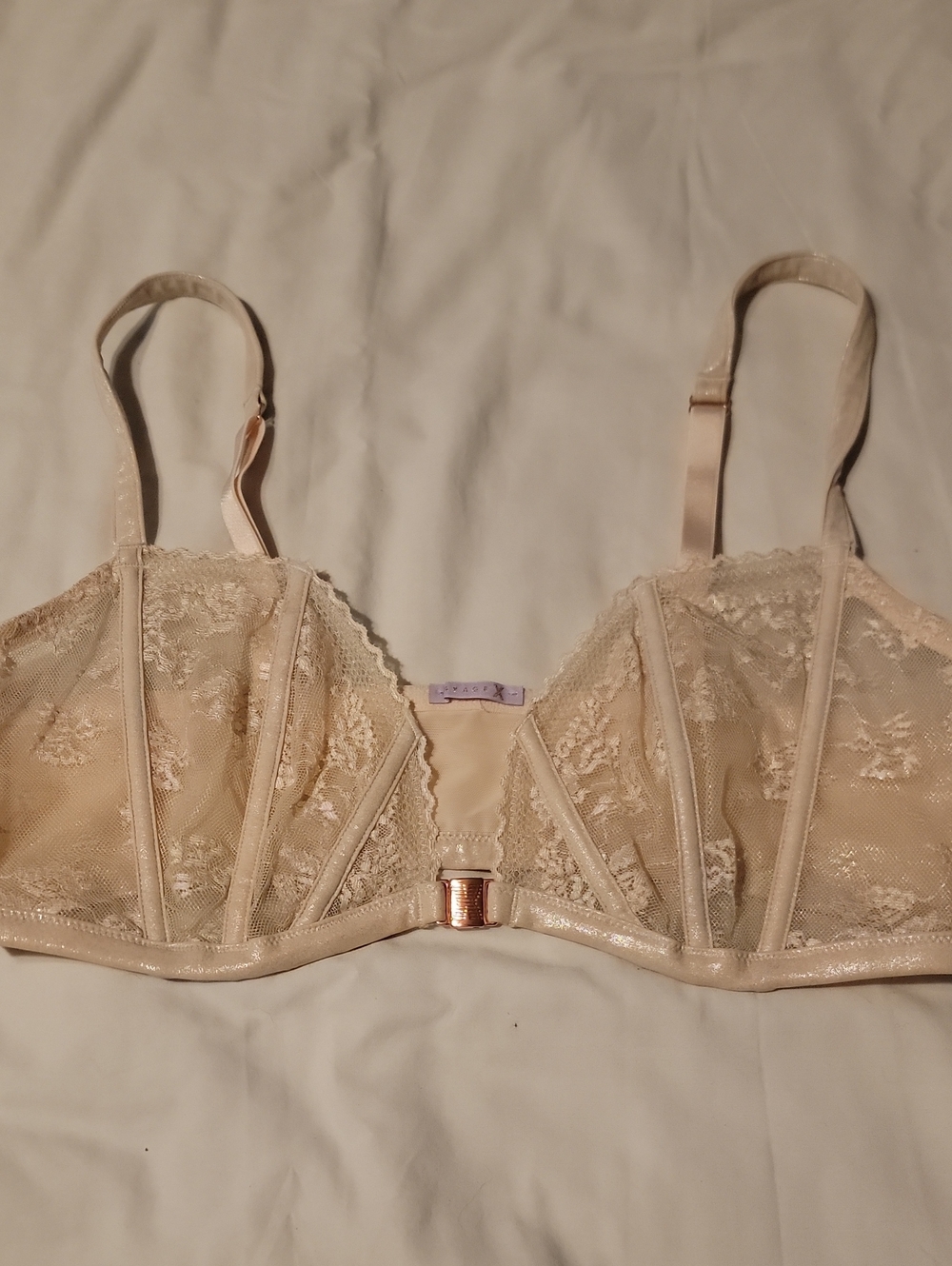 Savae X Fenty Lace Bralette in Blush Cream - Women's Intimates